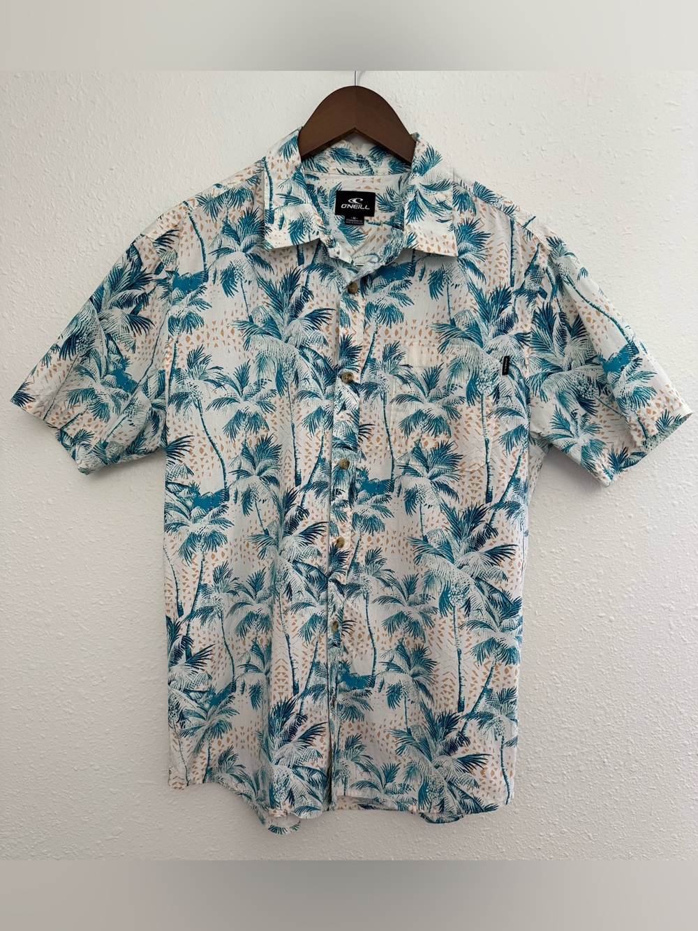 O’Neill Palm Tree Button Up Shirt Men’s Medium
